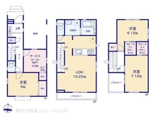 【千葉県/流山市大字西平井】流山市大字西平井 新築一戸建て 間取り図