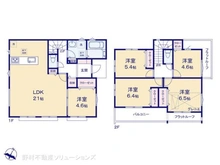 【千葉県/柏市南逆井】柏市南逆井6丁目 新築一戸建て 間取り図