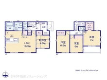 【千葉県/松戸市松飛台】松戸市松飛台 新築一戸建て 間取り図