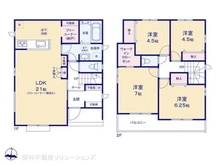 【千葉県/松戸市常盤平】松戸市常盤平6丁目 新築一戸建て 間取り図