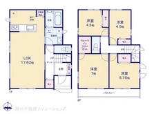 【千葉県/松戸市中金杉】松戸市中金杉4丁目 新築一戸建て 間取り図