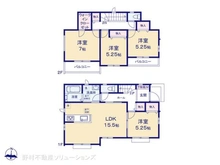 【千葉県/松戸市中金杉】松戸市中金杉4丁目 新築一戸建て 間取り図