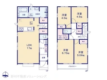 【千葉県/松戸市中金杉】松戸市中金杉4丁目 新築一戸建て 間取り図