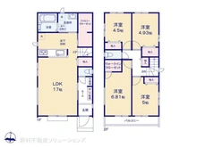 【千葉県/松戸市中金杉】松戸市中金杉4丁目 新築一戸建て 間取り図