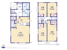 【千葉県/松戸市中金杉】松戸市中金杉4丁目 新築一戸建て 間取り図