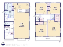 【千葉県/松戸市中金杉】松戸市中金杉4丁目 新築一戸建て 間取り図