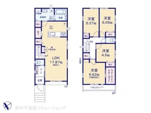 【千葉県/松戸市常盤平西窪町】松戸市常盤平西窪町 新築一戸建て 間取り図