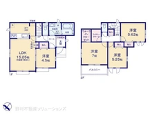 【千葉県/松戸市六高台】松戸市六高台5丁目 新築一戸建て 間取り図