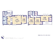 【千葉県/松戸市六高台】松戸市六高台5丁目 新築一戸建て 間取り図