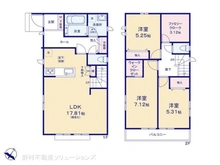 【千葉県/松戸市六高台】松戸市六高台4丁目 新築一戸建て 間取り図