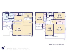 【千葉県/流山市宮園】流山市宮園3丁目 新築一戸建て 間取り図