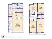 【千葉県/柏市柏】柏市柏 新築一戸建て 間取り図
