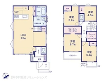 【千葉県/柏市西原】柏市西原2丁目 新築一戸建て 間取り図