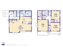 【千葉県/松戸市古ケ崎】松戸市古ケ崎3丁目 新築一戸建て 間取り図