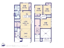 【千葉県/松戸市常盤平柳町】松戸市常盤平柳町 新築一戸建て 間取り図