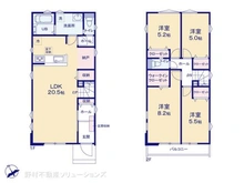 【千葉県/柏市松葉町】柏市松葉町6丁目 新築一戸建て 間取り図