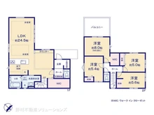 【千葉県/流山市鰭ケ崎】流山市鰭ケ崎 新築一戸建て 間取り図