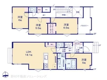 【千葉県/松戸市小金原】松戸市小金原8丁目 新築一戸建て 間取り図