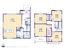 【千葉県/柏市高田】柏市高田 新築一戸建て 間取り図