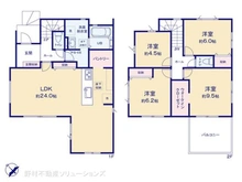 【千葉県/柏市中新宿】柏市中新宿1丁目 新築一戸建て 間取り図