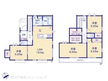 【千葉県/松戸市胡録台】松戸市胡録台 新築一戸建て 間取り図