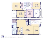 【千葉県/流山市加】流山市加5丁目 新築一戸建て 間取り図