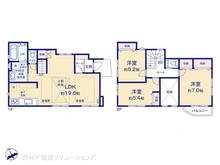 【千葉県/松戸市殿平賀】松戸市殿平賀 新築一戸建て 間取り図