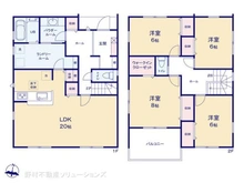 【千葉県/流山市江戸川台西】流山市江戸川台西2丁目 新築一戸建て 間取り図