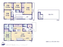 【千葉県/松戸市新松戸】松戸市新松戸6丁目 新築一戸建て 間取り図