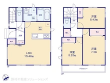 【千葉県/松戸市胡録台】松戸市胡録台 新築一戸建て 間取り図