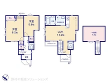 【千葉県/松戸市小金上総町】松戸市小金上総町 新築一戸建て 間取り図
