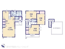【千葉県/流山市向小金】流山市向小金2丁目 新築一戸建て 間取り図