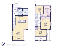 【千葉県/松戸市新松戸北】松戸市新松戸北2丁目 新築一戸建て 間取り図