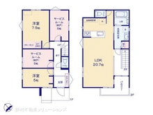 【千葉県/松戸市新松戸北】松戸市新松戸北2丁目 新築一戸建て 間取り図