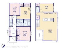 【千葉県/松戸市新松戸北】松戸市新松戸北2丁目 新築一戸建て 間取り図