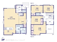 【千葉県/柏市篠籠田】柏市篠籠田 新築一戸建て 間取り図
