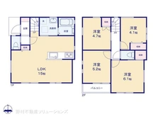 【千葉県/流山市駒木】流山市駒木 新築一戸建て 間取り図