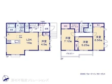 【千葉県/松戸市八ケ崎】松戸市八ケ崎1丁目 新築一戸建て 間取り図