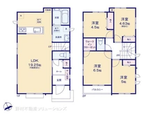 【千葉県/松戸市八ケ崎】松戸市八ケ崎1丁目 新築一戸建て 間取り図