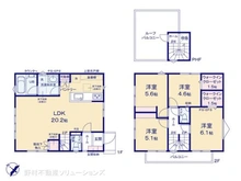 【千葉県/柏市亀甲台町】柏市亀甲台町1丁目 新築一戸建て 間取り図