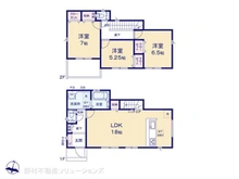 【千葉県/柏市南増尾】柏市南増尾8丁目 新築一戸建て 間取り図