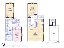 【千葉県/流山市鰭ケ崎】流山市鰭ケ崎 新築一戸建て 間取り図
