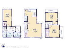 【千葉県/松戸市五香南】松戸市五香南2丁目 新築一戸建て 間取り図