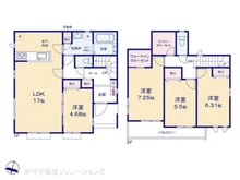 【千葉県/流山市江戸川台東】流山市江戸川台東4丁目 新築一戸建て 間取り図