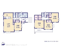 【千葉県/松戸市西馬橋】松戸市西馬橋5丁目 新築一戸建て 間取り図