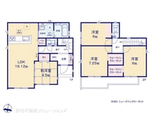 【千葉県/松戸市五香西】松戸市五香西1丁目 新築一戸建て 間取り図