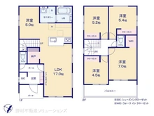 【千葉県/松戸市牧の原】松戸市牧の原1丁目 新築一戸建て 間取り図
