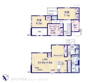 【千葉県/松戸市樋野口】松戸市樋野口 新築一戸建て 間取り図