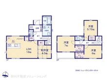 【千葉県/流山市大字東深井】流山市大字東深井 新築一戸建て 間取り図