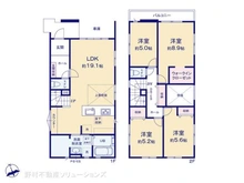 【千葉県/柏市松ケ崎】柏市松ケ崎 新築一戸建て 間取り図